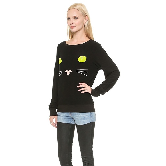 Wildfox Black Cat Sweatshirt - Picture 3 of 7